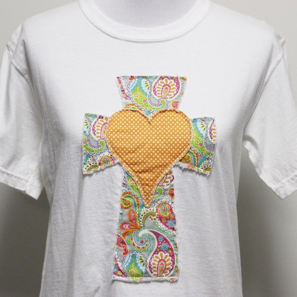 NWT Flybird Clothing Co Cross Heart Comfort Colors - Picture 2 of 5